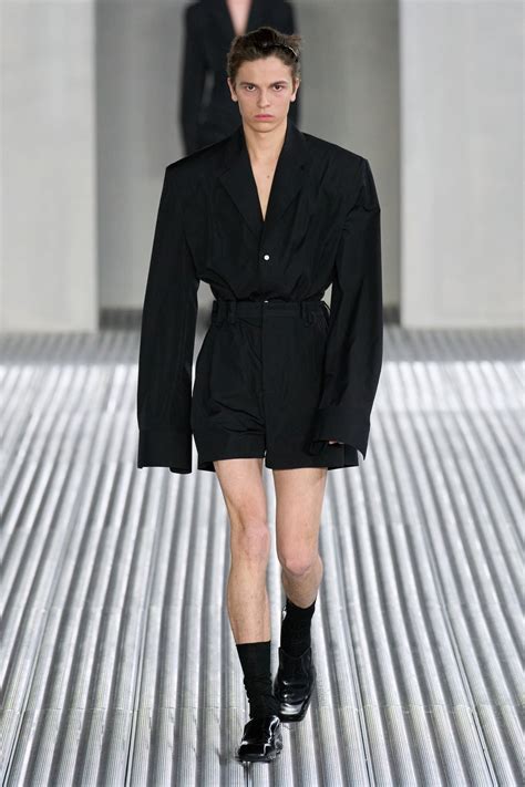 prada runway chrome|vogue runway prada menswear.